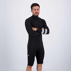 Short John Hurley M Advant 2/2 LS Springsuit Manga Longa Preto - Foto 2