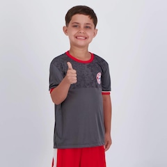 Camisa Bayern de Munique Infantil Cinza - Foto 3