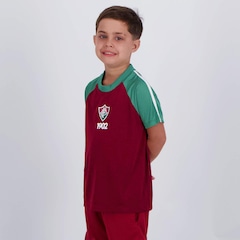Camisa Fluminense Surdir Infantil Vinho - Foto 3