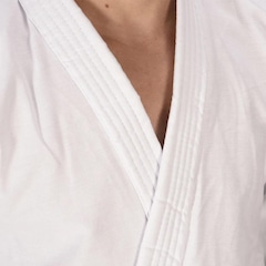 Kimono de Judo Mks Iniciante Cbj Oficial Michi + Faixa Branca - Adulto - Foto 5