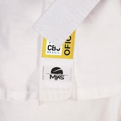 Kimono de Judo Mks Iniciante Cbj Oficial Michi + Faixa Branca - Adulto - Foto 6