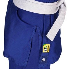 Kimono de Judo Mks Iniciante Cbj Oficial Michi + Faixa Branca - Adulto - Foto 7