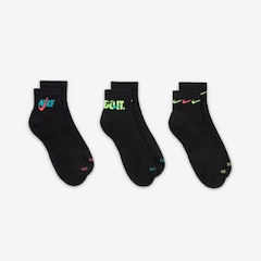 Kt Meias Nike Everyday Cushion com 3 Pares - Adulto - Foto 3