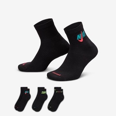 Kt Meias Nike Everyday Cushion com 3 Pares - Adulto - Foto 1