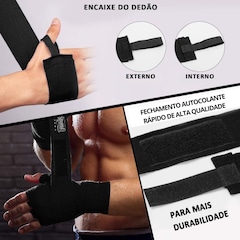 Kit Luva + Boxe + Corda de Pular + Bandagem + Protetor Bucal Spank - Foto 6