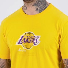 Camiseta New Era Nba Los Angeles Lakers Logo - Masculina - Foto 5