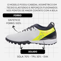Chuteira Society Adulto Umbro Adamant Top Speed Club - Foto 3