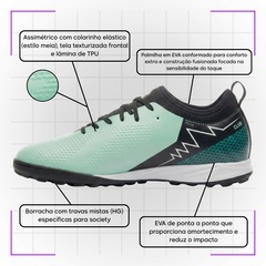Chuteira Society Adulto Umbro Adamant Top Speed Club - Foto 2