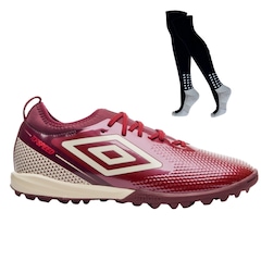 Kit Chuteira Society Umbro Adamant Top Speed Club + Meião - Adulto - Foto 1