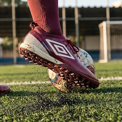 Kit Chuteira Society Umbro Adamant Top Speed Club + Meião - Adulto - Foto 7