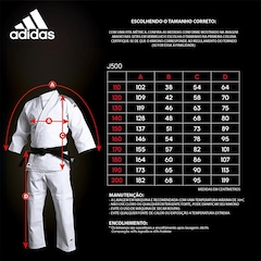 KIMONO JUDÔ ADIDAS TRAINING J500NL ADULTO BRANCO - Foto 3