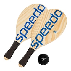 Kit 2 Raquetes + 1 Bola Frescobol Speedo - Unissex - Foto 1
