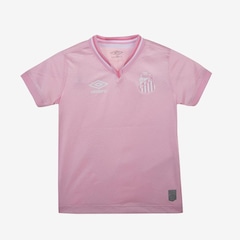 Camisa do Santos Umbro Outubro Rosa 2024 - Infantil - Foto 1