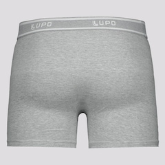 Kit 3 Cuecas Boxer Lupo Basic com Elastano - Adulto - Foto 3