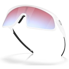 Óculos de Sol Oakley Rslv Matte White Prizm Snow Sapphire - Foto 5