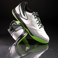 Chuteira Topper Futsal Dominator Club V Branco Preto e Verde - Masculino - Foto 7