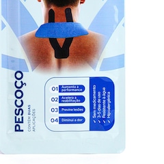 Bandagem Elastica Adesiva Kinesiosport Pré-Cortada Pescoço 25Cm e 15Cm - Unissex - Foto 2