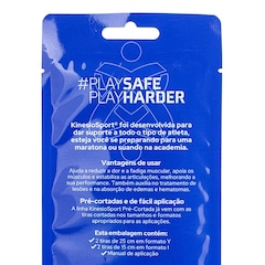 Bandagem Elastica Adesiva Kinesiosport Pré-Cortada Pescoço 25Cm e 15Cm - Unissex - Foto 4
