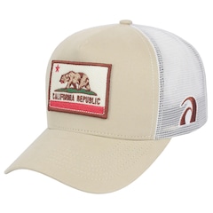 Boné Aba Curva Surf Alive Trucker California Republic Patch - Snapback - Adulto - Foto 1