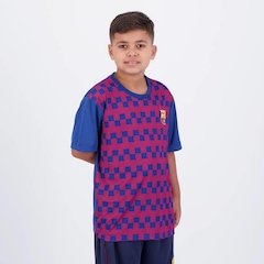 Camisa Barcelona Lamine Yamal 19 Dominant - Infantil - Foto 3