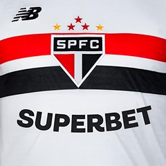 Camiseta New Balance São Paulo Torcedor C/P Home 24 - Masculina - Foto 4