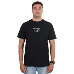 Camiseta Vissla Burnt Up Black - Masculino - Foto 3