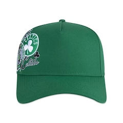 Boné Aba Curva New Era 9Forty A-Frame Nba Boston Celtics World Of Logos - Snapback - Adulto - Foto 3