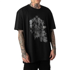 Camiseta Mcd Caveira Caligrafitti - Masculina - Foto 1