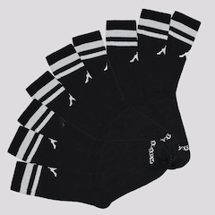 Kit Meias Kappa com 9 Pares Sport Cano Alto Adulto - Foto 1