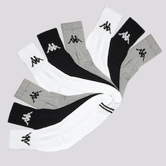 Kit Meias Kappa com 9 Pares Cano Médio Adulto - Foto 1