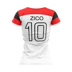 Camisa Braziline Babylook Flamengo Zico - Feminina - Foto 2
