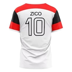 Camisa Braziline Flamengo Zico Retro Adt Dry - Masculina - Foto 2