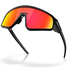 Óculos de Sol Unissex Oakley Latch Panel Matte Black Prizm Ruby - Foto 5