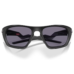 Óculos de Sol Unissex Oakley Lateralis Matte Black Ink Prizm Grey - Foto 7