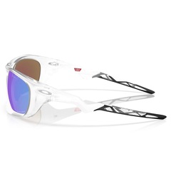 Óculos de Sol Unissex Oakley Lateralis Matte Clear Prizm Sapphire - Foto 2