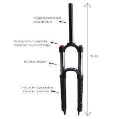 Garfo Suspensão Absolute Brutus Aro 26 Fr Pro 150Mm Retorno - Foto 2