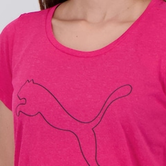 Camiseta Puma Performance Heather Cat Logo Feminina - Foto 5