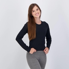 Blusa Cropped Fila F-Box Manga Longa Feminina - Foto 2
