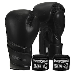 Kit Luva de Boxe e Muay Thai Elite Pretorian - Foto 1
