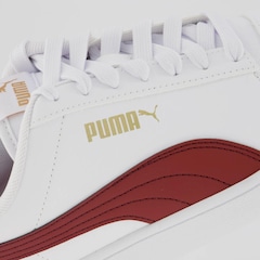 Tênis Puma Shuffle Branco e Vermelho - Foto 7