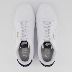 Tênis Puma Shuffle Branco e Dourado - Foto 4
