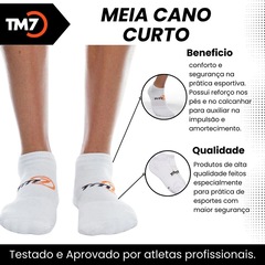 Kit Joelheira + Manguito Curto + Meia Curto Tm7 Vôlei Profissional - Adulto - Foto 4
