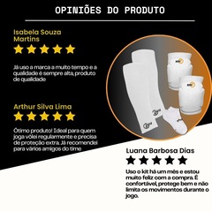 Kit Joelheira + Manguito Curto + Meia Curto Tm7 Vôlei Profissional - Adulto - Foto 7