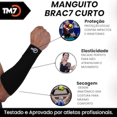 Kit Joelheira + Manguito Curto + Meia Curto Tm7 Vôlei Profissional - Adulto - Foto 3