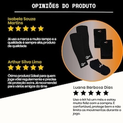 Kit Joelheira + Manguito Curto + Meia Curto Tm7 Vôlei Profissional - Adulto - Foto 7