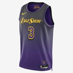Camiseta Regata Nike Nba Los Angeles Lakers City Edition 2024/25 - Masculina - Foto 1