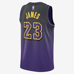 Camiseta Regata Nike Nba Los Angeles Lakers City Edition 2024/25 - Masculina - Foto 2