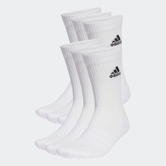 Kit Meias adidas Cushioned Sportswear Crew com 6 Pares - Adulto - Foto 2