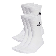 Kit Meias adidas Cushioned Sportswear Crew com 6 Pares - Adulto - Foto 1