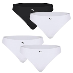 Kit Calcinha Puma Corte a Fio - 4 Unidades - Feminina - Foto 1